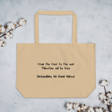 Load image into Gallery viewer, T.Y.C. Large Organic Cotton Tote with Slogan and Dua