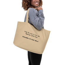 Load image into Gallery viewer, T.Y.C. Large Organic Cotton Tote with Slogan and Dua
