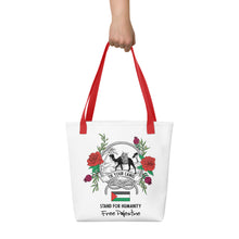 Load image into Gallery viewer, T.Y.C. Classic Tote Palestine - Ruby Red Handle
