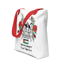 Load image into Gallery viewer, T.Y.C. Classic Tote Palestine - Ruby Red Handle
