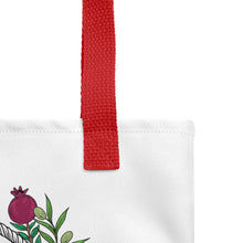 Load image into Gallery viewer, T.Y.C. Classic Tote Palestine - Ruby Red Handle
