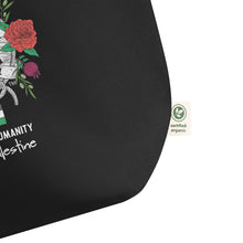 Load image into Gallery viewer, T.Y.C. Large Organic Cotton Black Tote with Slogan and Dua
